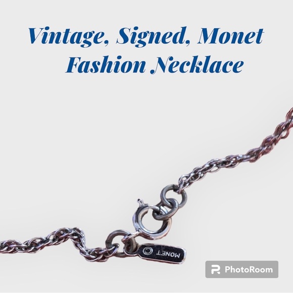 Vintage, Modernist, Monet (signed) Fashion Necklace - Picture 3 of 3